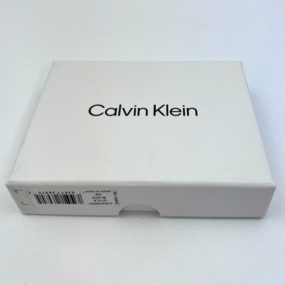 CALVIN KLEIN,MEN’S WALLET,SINGLE FOLD WORK MAGNET,BLACK LEATHER,RIFD PROTECTION - Picture 11 of 12